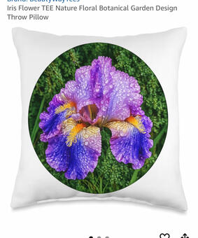 Iris FlowerLover pillow Iris flower lover pillow