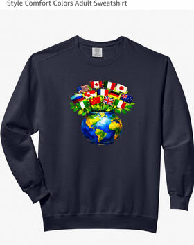 Global harmony, comfort colors, sweatshirt Global Harmony comfort colors, sweatshirt