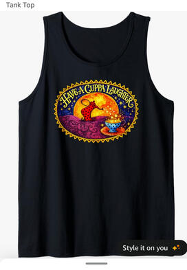 CozyTeapot humor tank top Cozy, tea, pot, humor, tank top