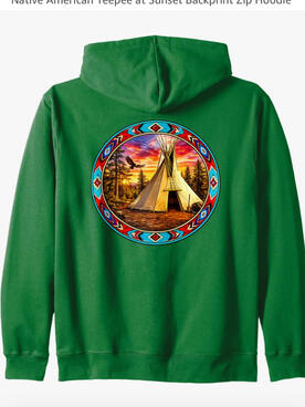 Native American TEEPEE hoodie Native American TEEPEE hoodie